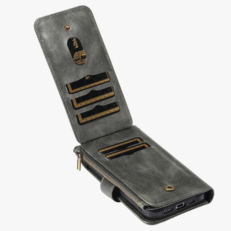 2 In 1 Phone Case For Iphone Multiple Slot Wallet