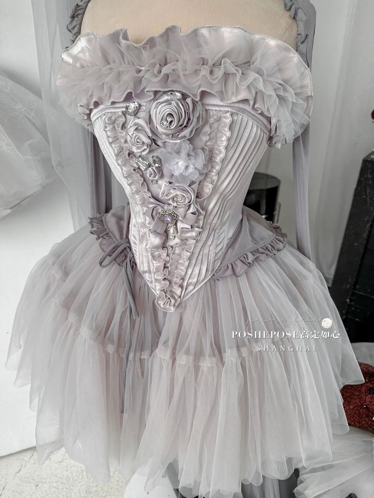 (BFM)POSHEPOSE~Victorian times with You~Elegant Gorgeous Lolita Dress for Summer Wear