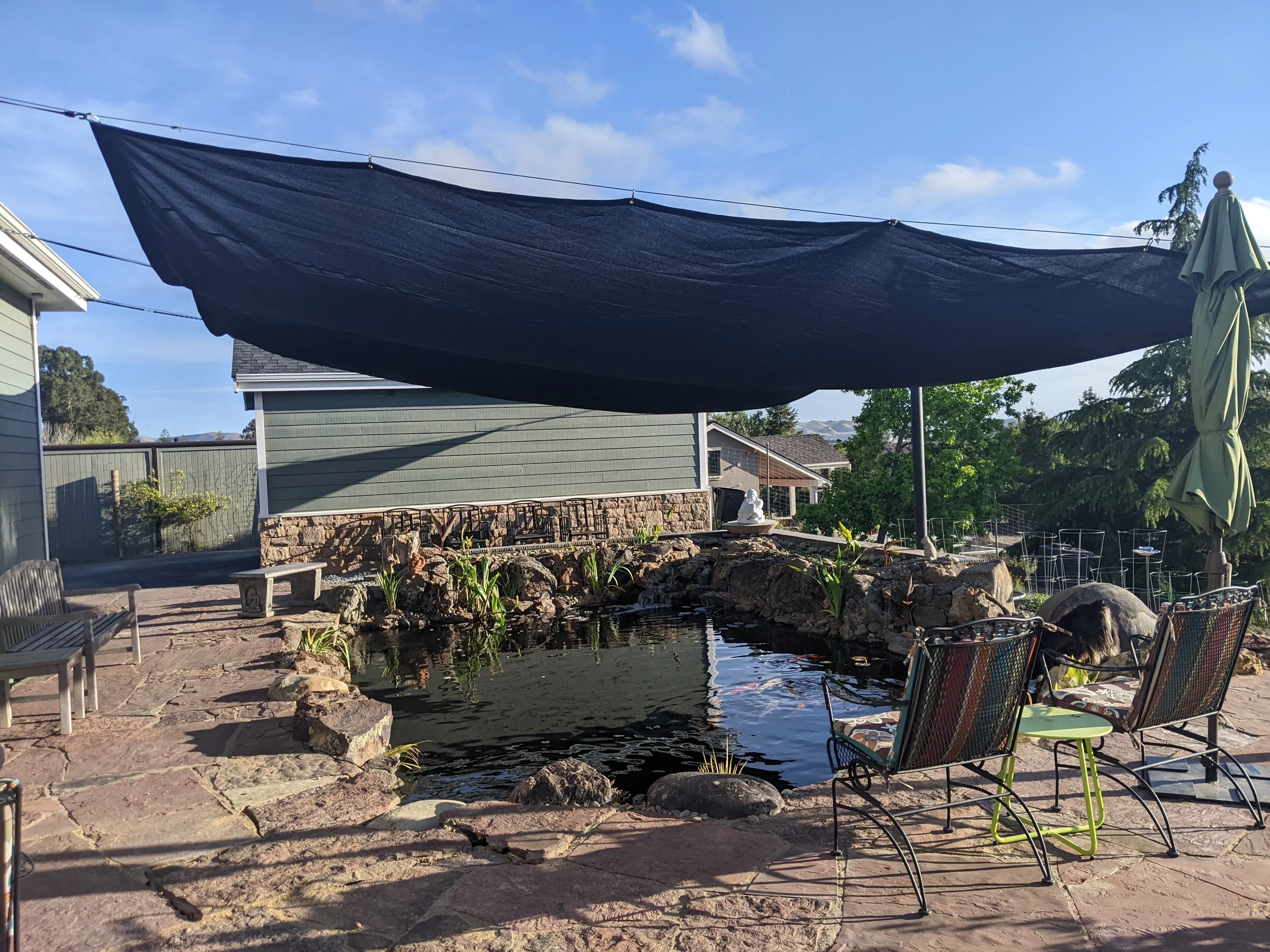 Black 86% Super Shade Mesh Tarp 10' x 12'