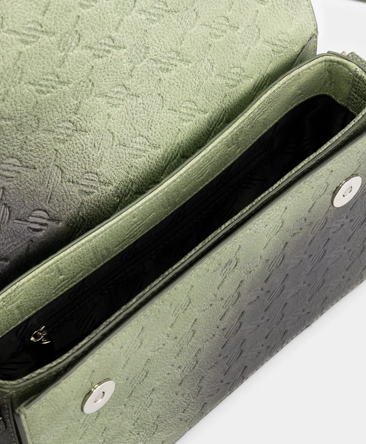 Cardamom Green Meru Silence Monogram Bag
