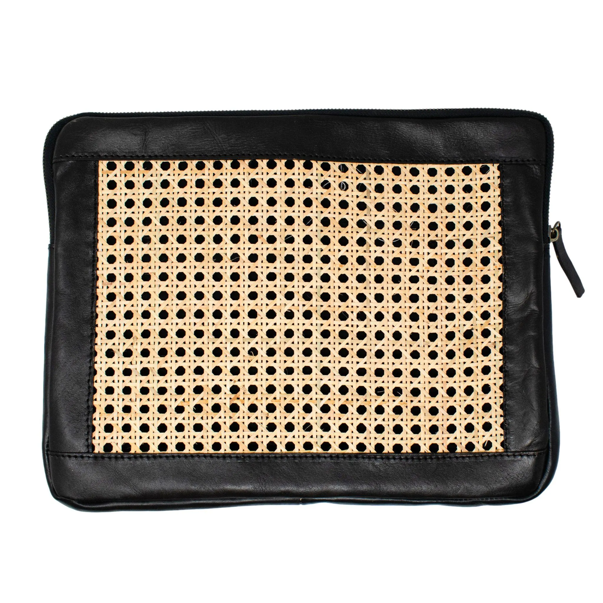Crew Cane and Leather Laptop Case