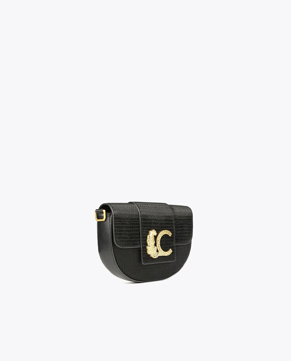 Crossbody bag with flap