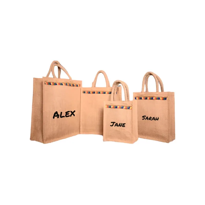 Custom Vintage Linen Jute Bag