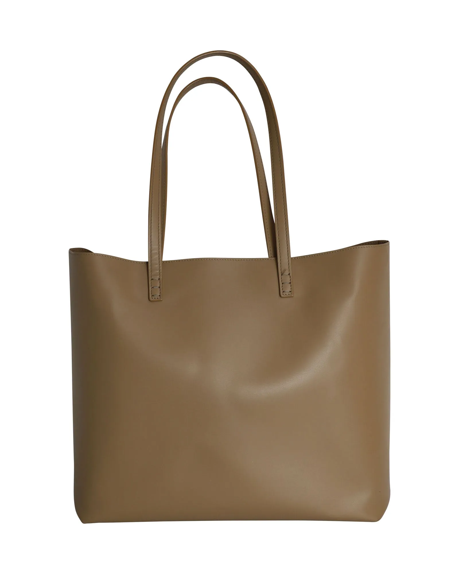 Fendi Hypnoteyes Shopping Tote Bag in Brown Leather