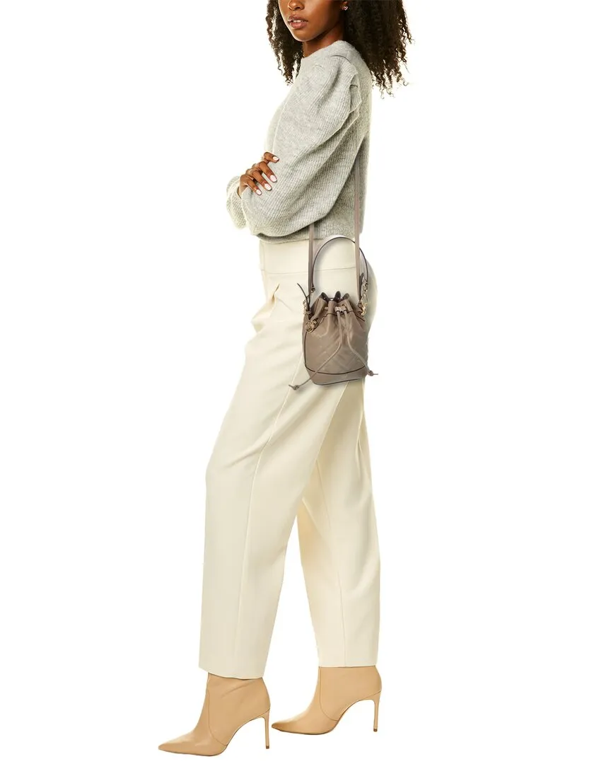 FENDI Mon Tresor Mini Leather Bucket Bag