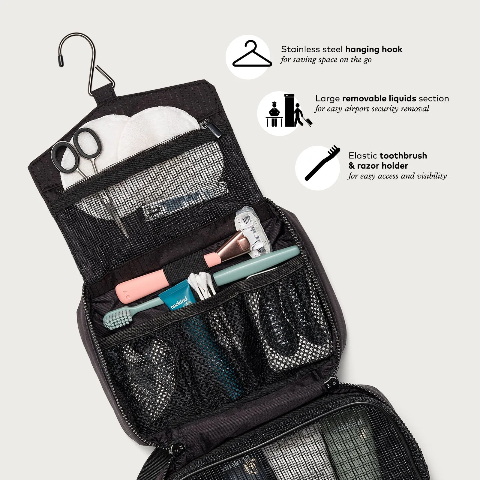 First Class Tri-Fold Toiletry Bag