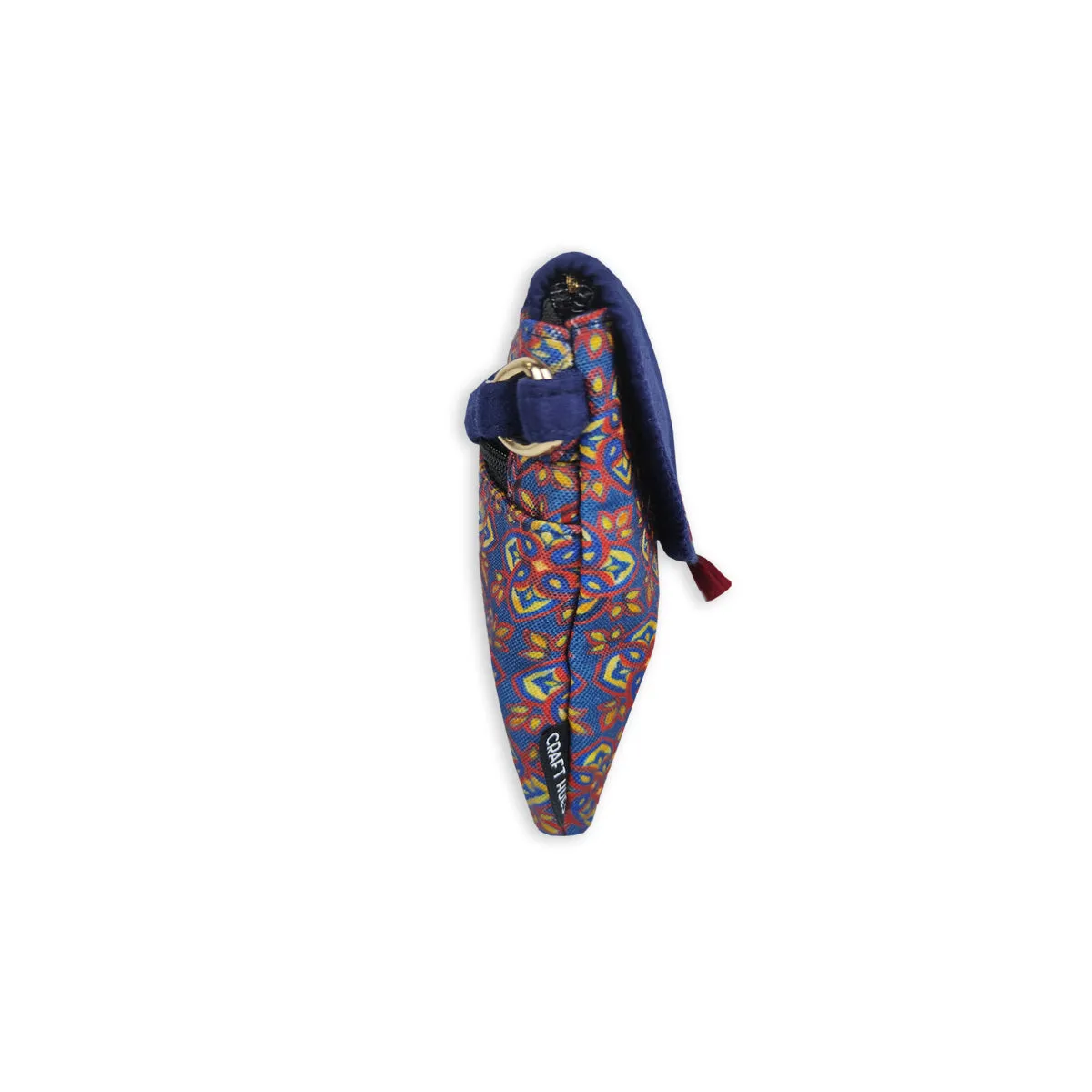 Flap Tassel Sling Bag- Blue Knot