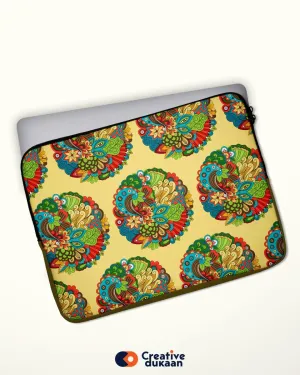 Floral Laptop Sleeve With Florid Design
