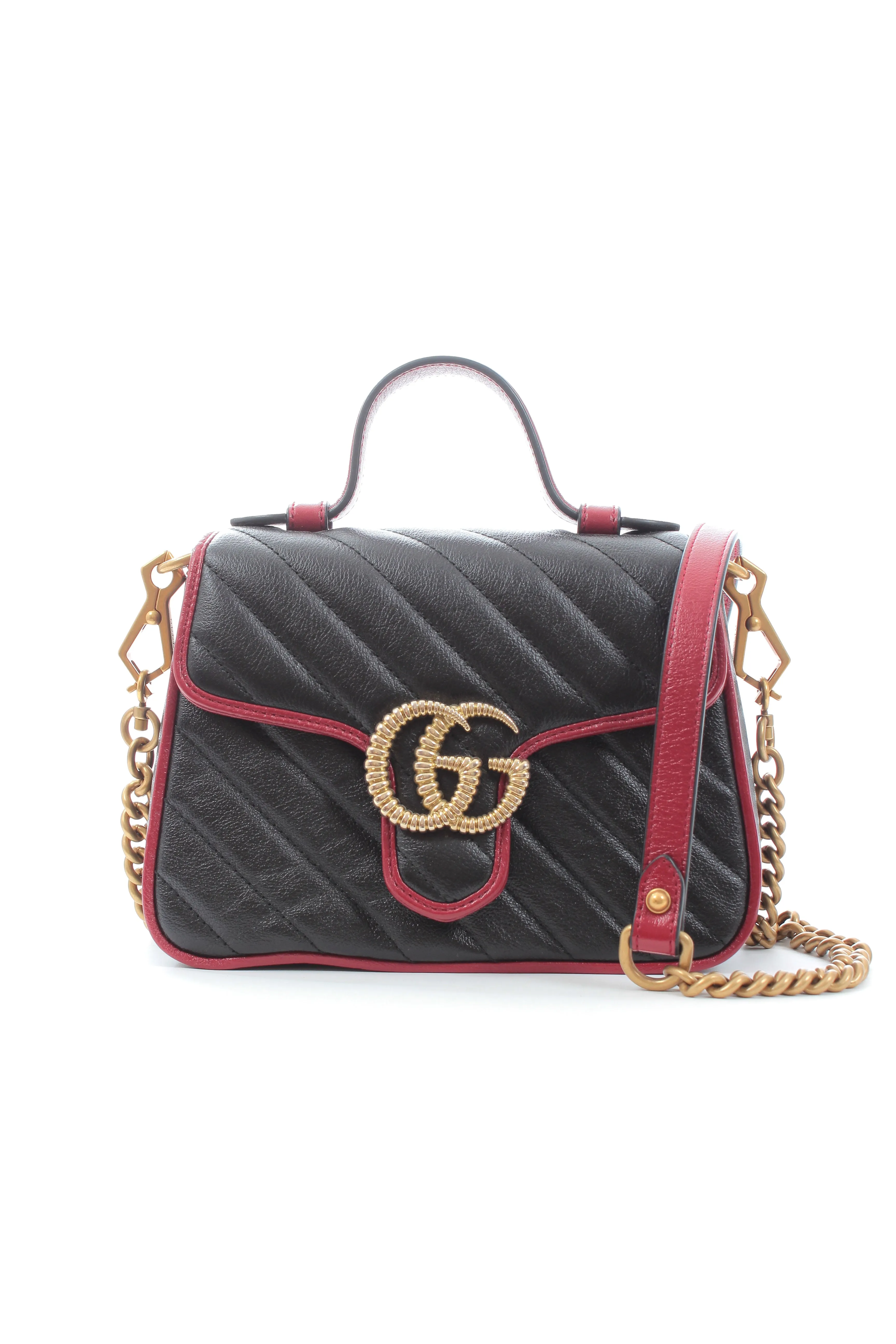 Gucci GG Marmont Mini Top Handle Crossbody Bag