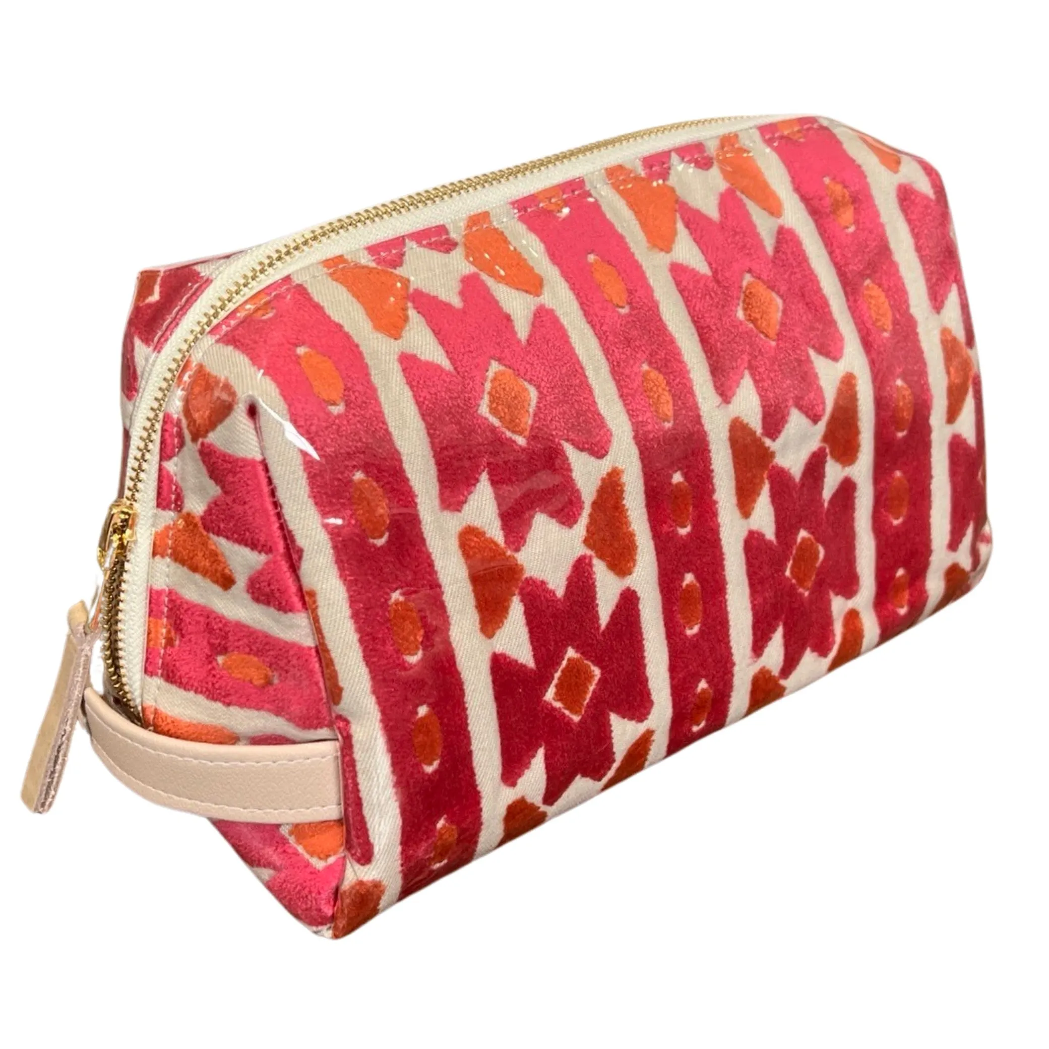 Kasbah Velvet Toiletry Bag in Pink
