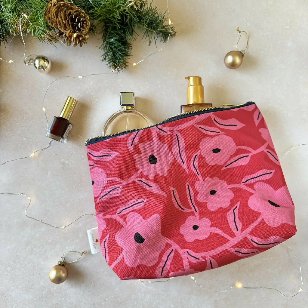 Kyoto Pink Waterproof Toiletry Bag