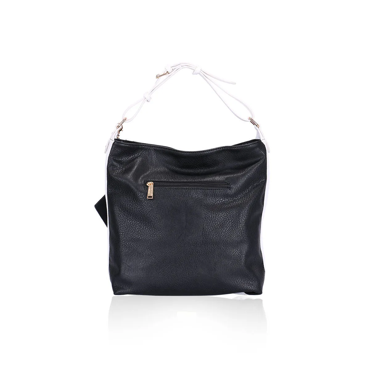 LYDC Soft Dimensions Black Hobo Shoulder Bag