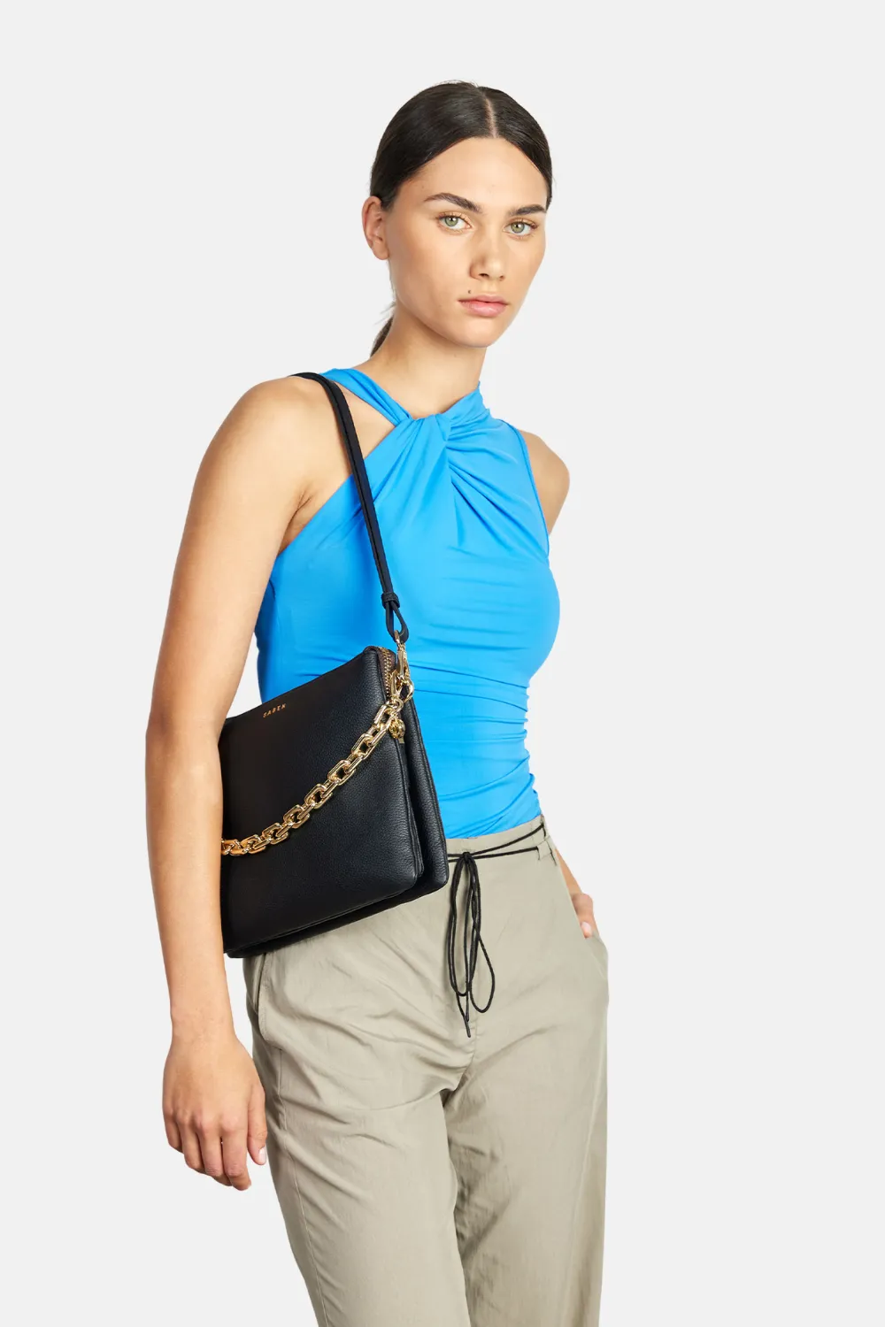 Matilda Crossbody Black   Chunky Chain