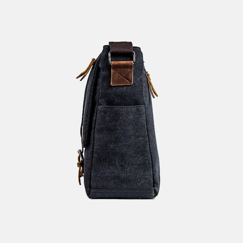 Men's Canvas Messenger Bag Retro Shoulder Crossbody Backpack Bags Purse