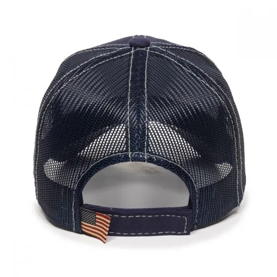Mesh Back Cap USA Flag Sandwich