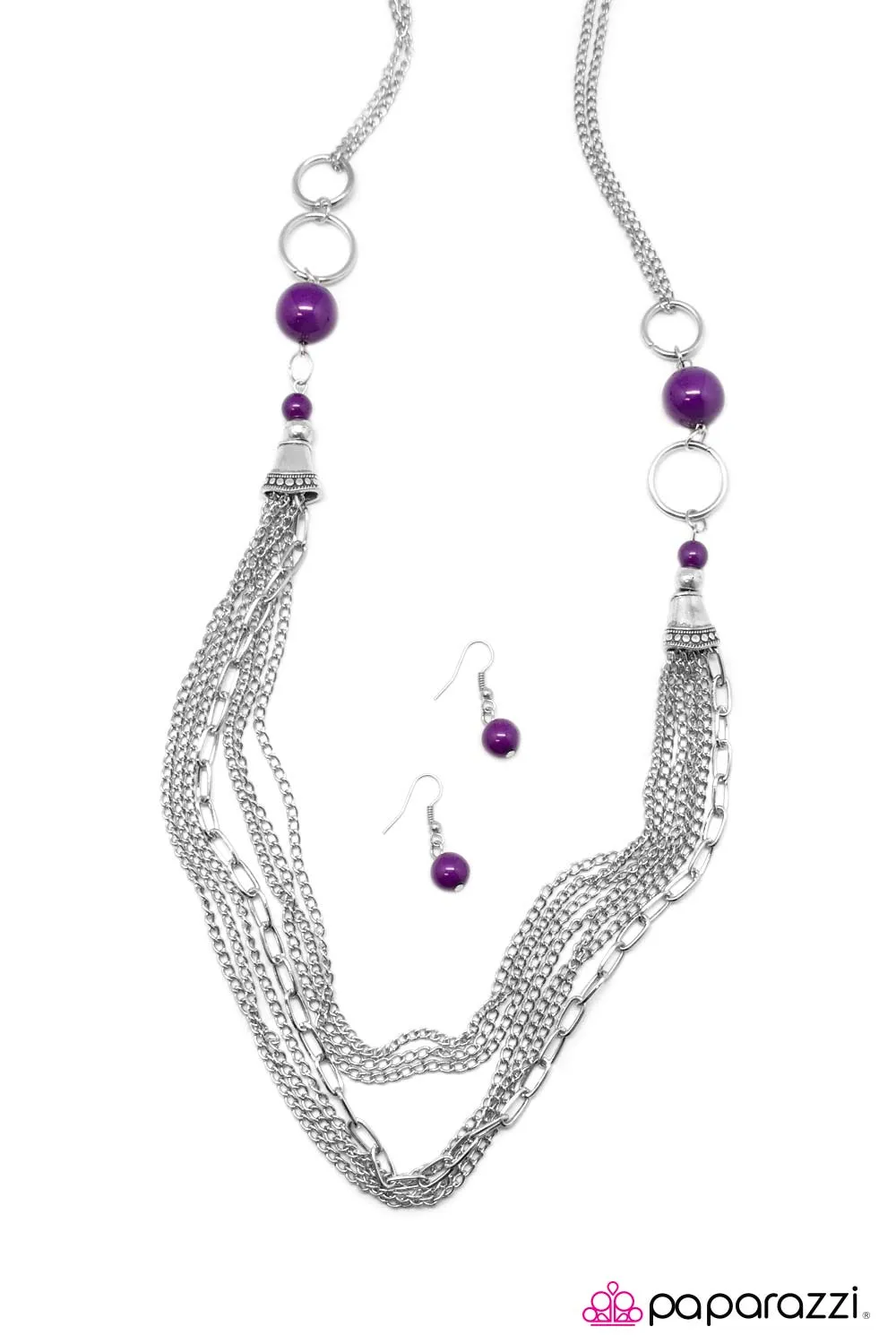 Open Door Jewelry - Armageddon - Purple Necklace - Paparazzi Accessories