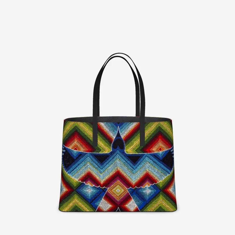 Scissortail Silhouette Leather Tote