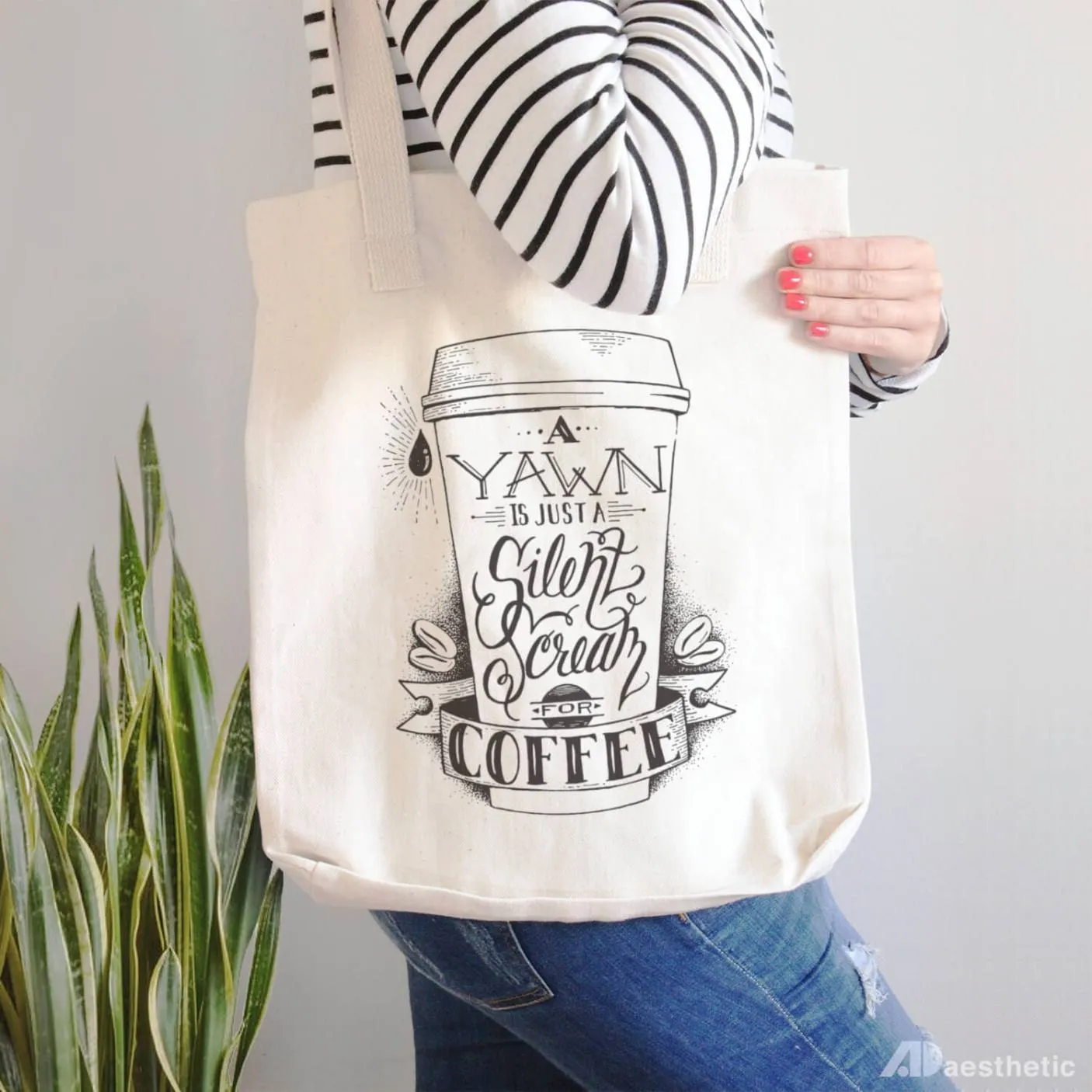 Scream for Coffee Tote Bag