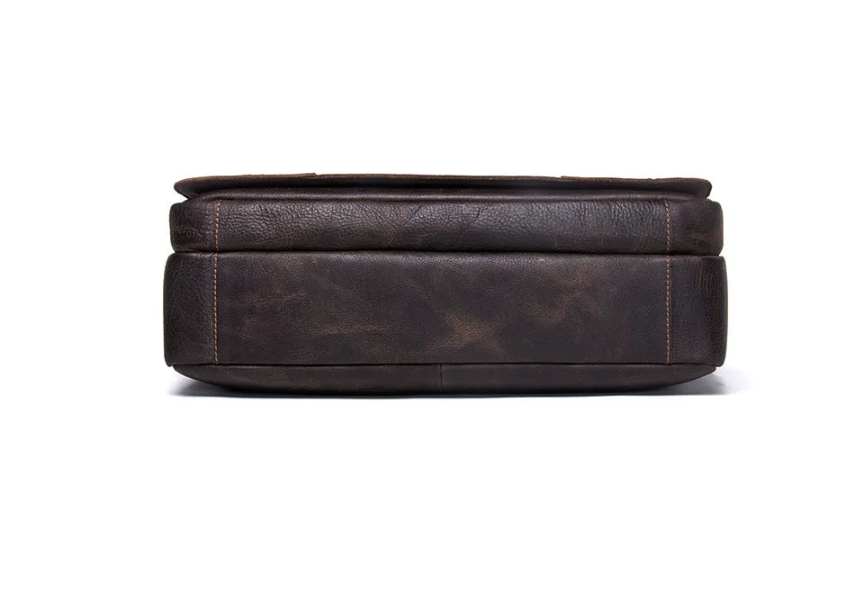 Vintage Leather Messenger Satchel