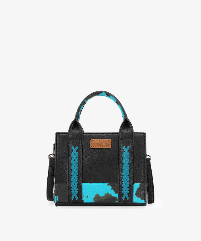 Wrangler Cow Print Accents Mini Tote Bag