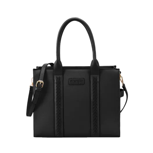 Wrangler Ladies Carry-All Black Crossbody Tote Bag WG70-8317BK